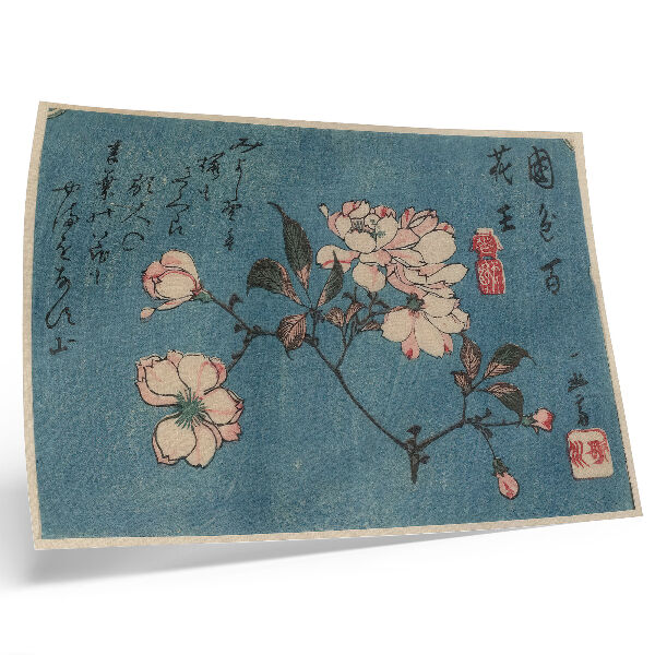 Affiche décorative Estampe sur bois (nishiki-e) encre et couleurs sur papier par Utagawa Hiroshige