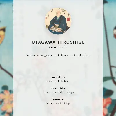 Estampe sur bois (nishiki-e) d'Utagawa Hiroshige encre et couleurs sur papier, affiche décorative