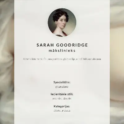 Affiche Les seins d'une femme dévoilés, la beauté révélée de Sarah Goodridge (1828)