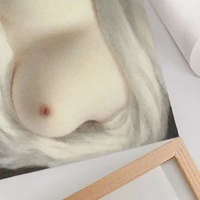 Affiche Les seins d'une femme dévoilés, la beauté révélée de Sarah Goodridge (1828)
