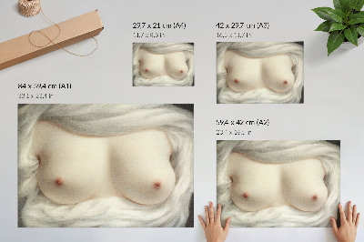 Affiche Les seins d'une femme dévoilés la beauté révélée (1828) par Sarah Goodridge