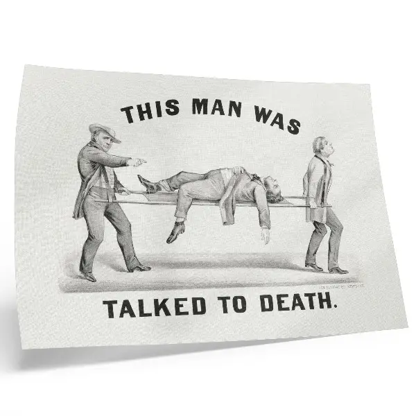 Affiche et poster illustration d'archive « Cet homme a été persuadé à mort » (1873)