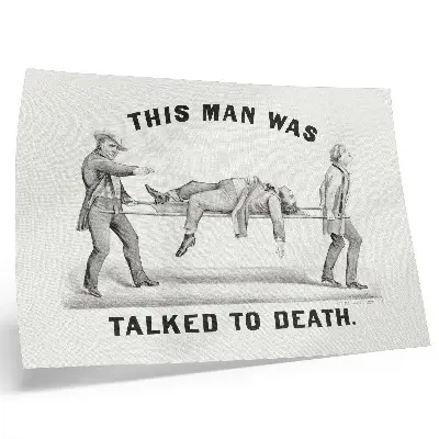 Affiche et poster illustration d'archive « Cet homme a été persuadé à mort » (1873)