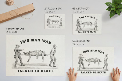 Affiche et poster Cet homme a été persuadé à mort (1873), illustration d'archive