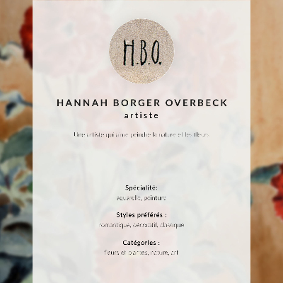 Affiche Amaryllis (1915) de Hannah Borger Overbeck