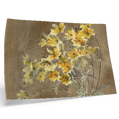 Affiche Fleur jaune avec bordure (1915) par Hannah Borger Overbeck