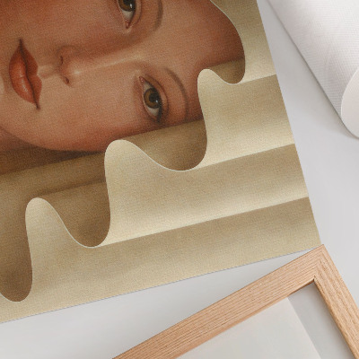 Affiche et poster Une femme portant un voile ondulé