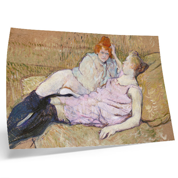 Affiche et poster Canapé (vers 1894-1896) – une peinture haute résolution d'Henri de Toulouse-Lautrec