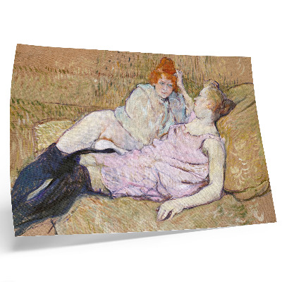 Affiche et poster Canapé (vers 1894-1896) – une peinture haute résolution d'Henri de Toulouse-Lautrec