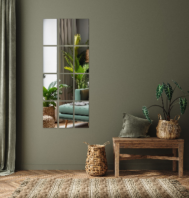 Carreaux de miroir autocollants rectangulaires