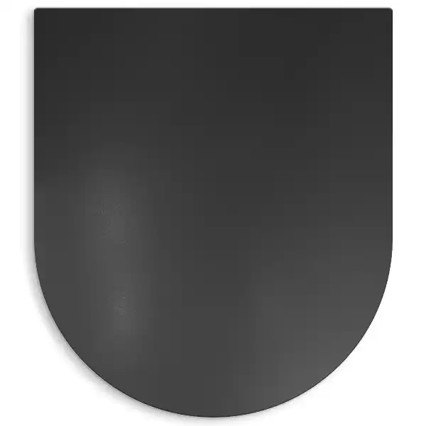 Plaque de protection barbecue en forme de demi-ovale de 80x70 cm