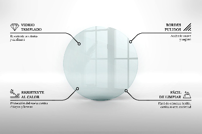 Plaque de sol en verre pour poêle transparent 