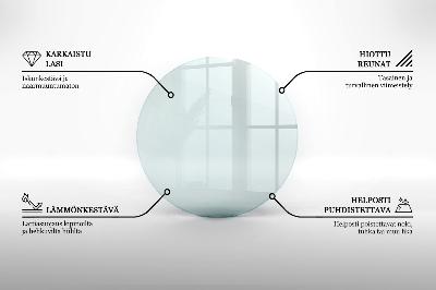 Plaque de sol en verre pour poêle transparent 