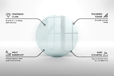 Plaque de sol en verre pour poêle transparent 