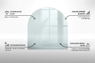 Plaque de verre pour cheminée transparente