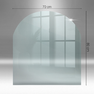 Plaque de verre pour cheminée transparente