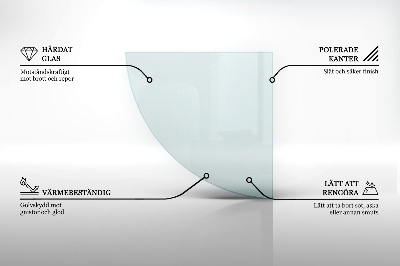 Verre sous poêle à bois transparent