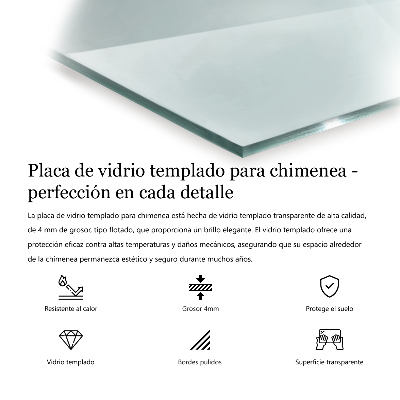 Plaque verre pour poêle hexagonale transparente