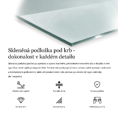 Plaque verre pour poêle hexagonale transparente