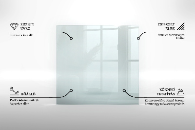Plaque verre pour poêle hexagonale transparente