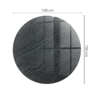 Verre sous poêle à bois ronde Texture de pierre naturelle