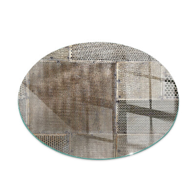 Verre sous poêle à bois ronde Modèle de tôle perforée