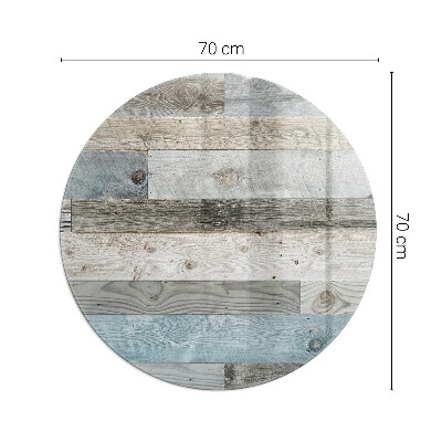 Vitre sous poêle à bois ronde Des planches de différentes nuances