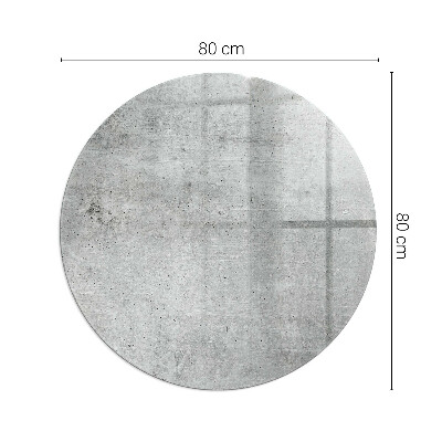 Verre sous poêle à bois ronde Texture de béton brut