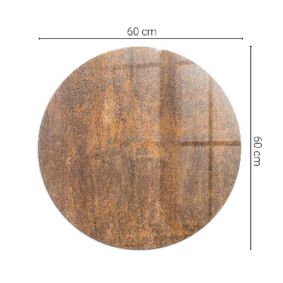 Verre sous poêle à bois ronde Texture de rouille sur le métal