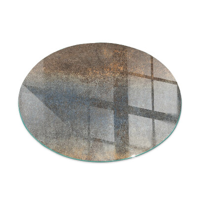 Verre sous poêle à bois ronde Motif de texture abstrait