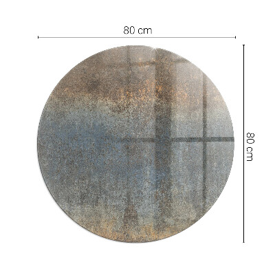 Verre sous poêle à bois ronde Motif de texture abstrait