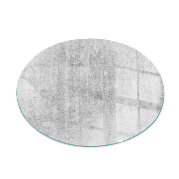 Verre sous poêle à bois ronde Texture de béton brut