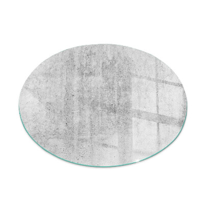 Verre sous poêle à bois ronde Texture de béton brut