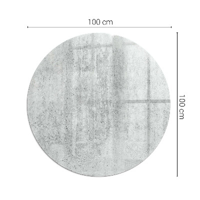 Verre sous poêle à bois ronde Texture de béton brut