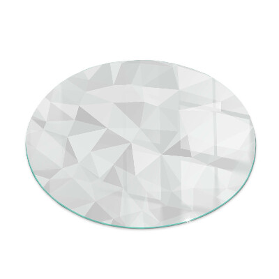Verre sous poêle à bois ronde Motif géométrique abstrait