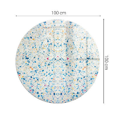 Verre sous poêle à bois ronde Motif de texture abstrait
