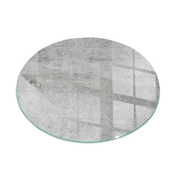 Verre sous poêle à bois ronde Texture de béton brut