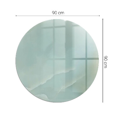 Verre sous poêle à bois ronde Motif de marbre délicat
