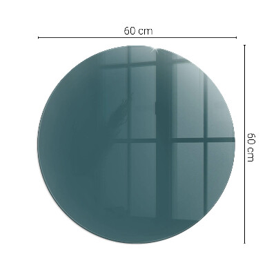 Verre sous poêle à bois ronde Couleur de la mer
