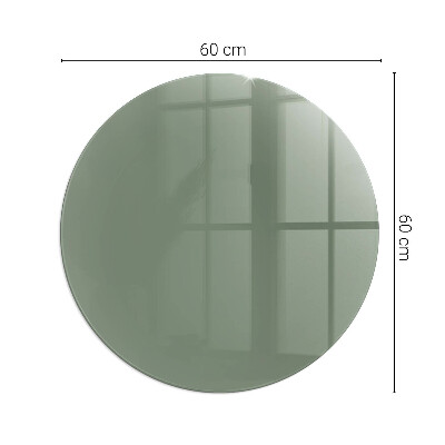 Verre sous poêle à bois ronde Couleur Olive