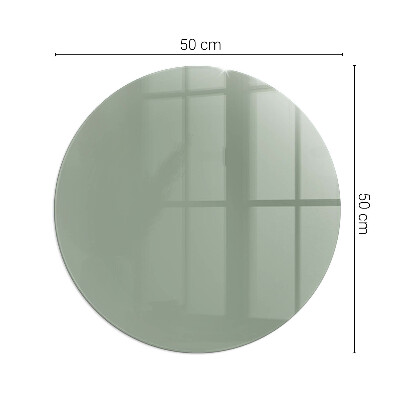 Vitre sous poêle à bois ronde Couleur gris-vert