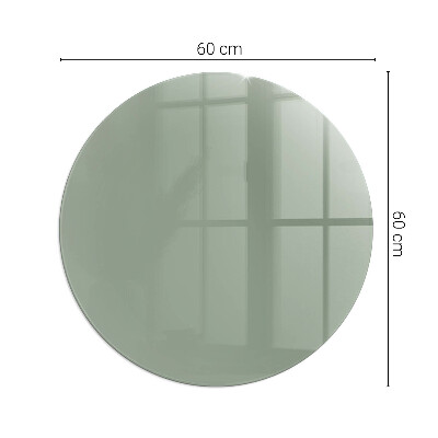Vitre sous poêle à bois ronde Couleur gris-vert