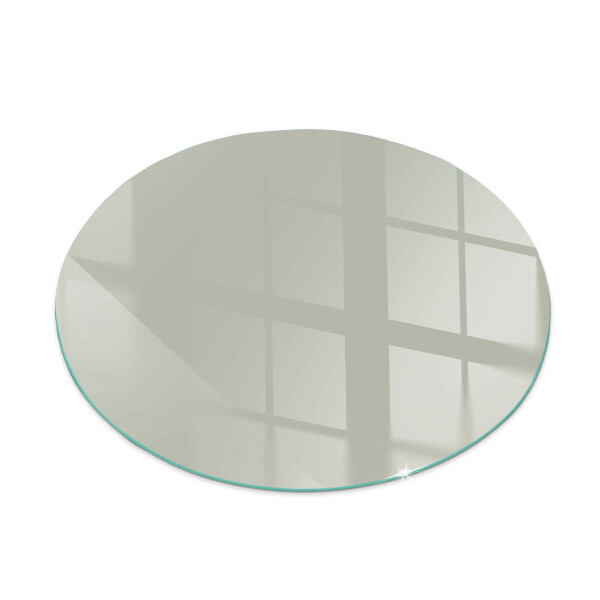 Verre sous poêle à bois ronde Couleur Gris-vert