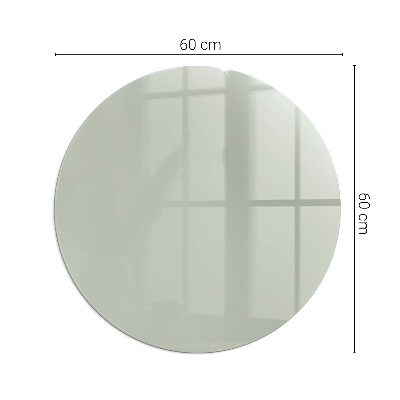 Verre sous poêle à bois ronde Couleur Gris-vert