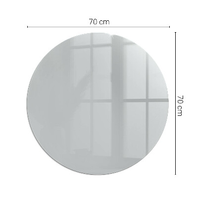 Verre sous poêle à bois ronde Couleur Gris clair