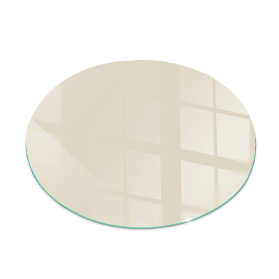 Vitre sous poêle à bois ronde Couleur Beige
