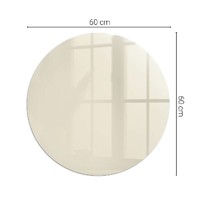 Vitre sous poêle à bois ronde Couleur Beige