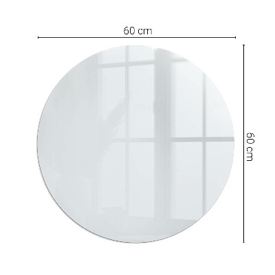 Verre sous poêle à bois ronde Couleur Gris clair