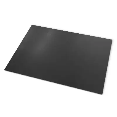 Tôle sous poêle de forme rectangulaire en métal noir