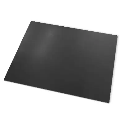 Tôle sous poêle de forme rectangulaire en métal noir